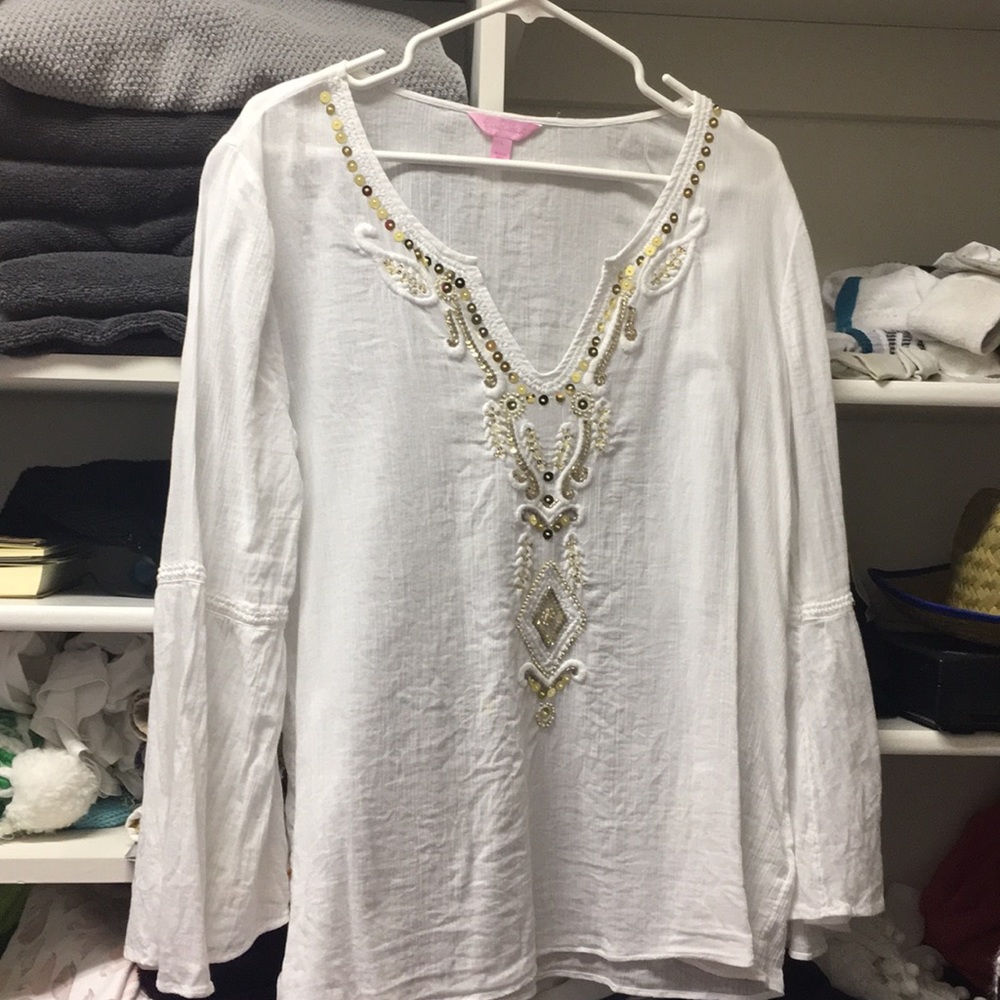 Bell sleeve Lilly Pulitzer top